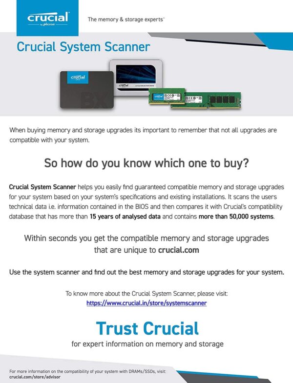 Crucial Basics 8GB DDR4 RAM Memory Module for Desktop